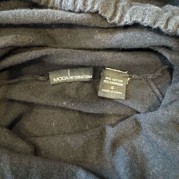 MODA long sweatshirt top with wide turtle neck - Picture 4 of 6